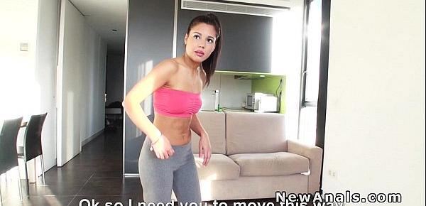  Latina babe anal banged after yoga